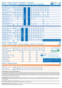 Exeter • Exeter Airport • Woodbury • Exmouth Exeter • Exeter Airport • Woodbury • Jubilee Drive • Exmouth 56 56A