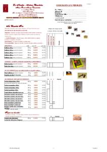 Les Miralies - Artisan Chocolatier  CHOCOLATS LES MIRALIES V17042014