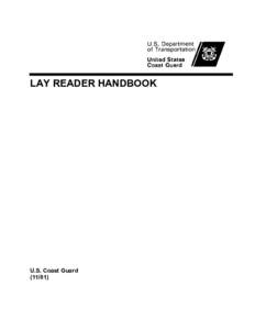 LAY READER HANDBOOK  U.S. Coast Guard[removed])  LAY READER HANDBOOK