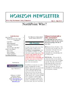 Horizon Newsletter Informing Businesses Using Computers March - MayNorthPoint Who?