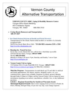 Vernon County Alternative Transportation