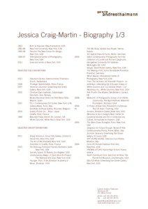 Jessica Craig-Martin - Biography[removed]	[removed]