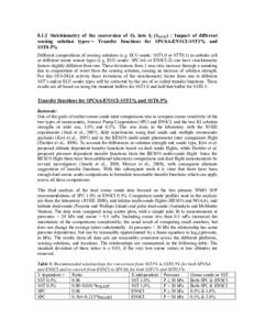 8.1.2 Stoichiometry of the conversion of O3 into I2 (SO3/I2) : Impact of different sensing solution types→ Transfer functions for SPC6A-ENSCI-SST1% and SST0.5% Different compositions of sensing solutions (e.g. ECC-sond