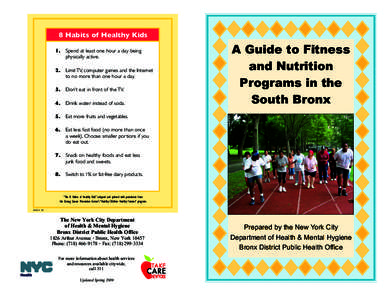 The Bronx / South Bronx / Baychester /  Bronx / Mott Haven /  Bronx / Jacobi Medical Center / Food and Nutrition Service / American Diabetes Association / Center for Nutrition Policy and Promotion / Morrisania /  Bronx / New York City / Geography of New York / New York metropolitan area