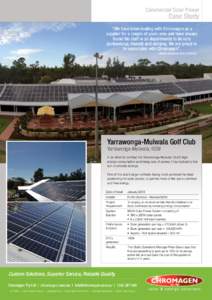 Alternative energy / Solar power / Yarrawonga /  Victoria / Solar panel / Mulwala / States and territories of Australia / Geography of Oceania / Photovoltaics / Energy conversion / Geography of Australia