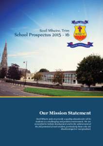 M SCOIL HUIRE Scoil Mhuire, Trim  School Prospectus[removed]