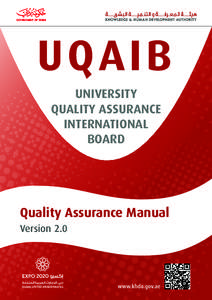 Knowledge and Human Development Authority / Quality Assurance Agency for Higher Education / Commission for Academic Accreditation / Quality assurance / Doctorate / Education / GEMS schools / United Arab Emirates / Education in Dubai