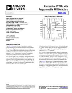 Data Sheet  Cascadable IF VGAs with Programmable RMS Detectors ADL5336