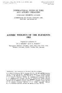 Pure & Appi. Chem., Vol. 56, No 6, pp. 653—674, 1984. Printed in Great Britain.