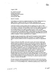 August 3,2004 Dr. Lester M.- Crawford Acting Commissioner Food and Drug Administration 5600 Fishers Lane Rockviile, MD 20857