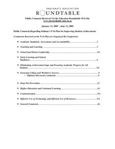 Achievement gap in the United States / Education reform / Hamilton Heights School Corporation / Boone Grove High School / Education / School counselor / Indiana Statewide Testing for Educational Progress-Plus
