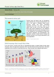 Forest Carbon Asia Brief No.1 Science Review FebruaryGlobal warming and the dual role of forests