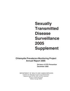 Sexually Transmitted Disease Surveillance 2005 Supplement