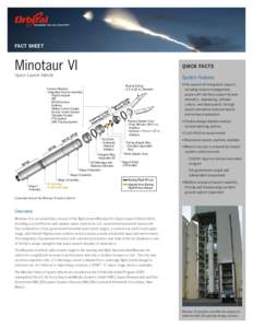 Fact Sheet  Minotaur VI Quick Facts