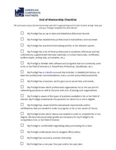 Microsoft Word - End of Mentorship Checklist.docx