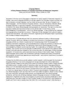 Multiculturalism / Sociology / First language / Cognition / Linguistics / Center for Applied Linguistics / Language acquisition / Identity politics / Multilingualism