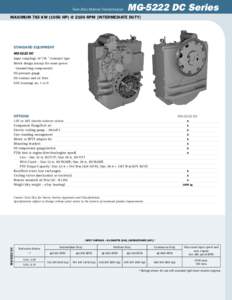 Twin Disc Marine Transmission  MG-5222 DC Series Maximum 783 kWhp) @ 2100 RPM [intermediate duty]