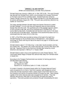 Haida / Grindall Island / Ketchikan /  Alaska / Clarence Strait / Fur farming / Prince of Wales Island / Tongass National Forest / Fox / Geography of Alaska / Alaska / Geography of the United States