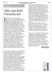 Pag. 8  Corriere della Sera - ed. Bresciadiffusione:619980, tiratura:779916)