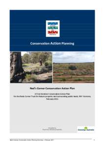 Conservation Action Planning  Ned’s Corner Conservation Action Plan
