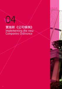 04 實施新《公司條例》 Implementing the new Companies Ordinance  30