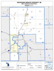 MICHIGAN SENATE DISTRICT[removed]Apportionment Plan 0 2.5