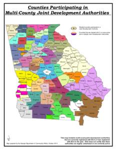 Counties Participating in Multi-County Joint Development Authorities Catoosa Dade