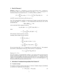 1  Proof of Theorem 1 Theorem 1. Suppose K + 1 distributions pk are linearly spaced along a path γ. Assuming perfect transitions, if θ(β) and the Fisher information matrix Gθ (β) = covx∼pθ (∇θ log pθ (x)) are