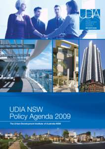 UDIA NSW Policy Agenda 2009.indd