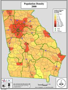 Population Density 2000 Fannin Catoosa