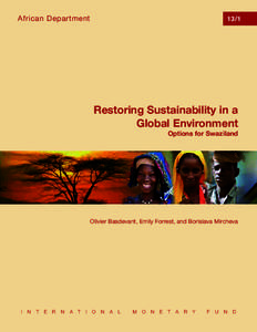 13/1  African Department Restoring Sustainability in a Global Environment