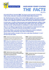 HAZELWOOD POWER STATION  THE FACTS