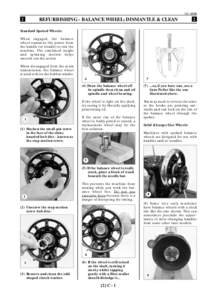 REFURBISHING - BALANCE WHEEL: DISMANTLE & CLEAN 2