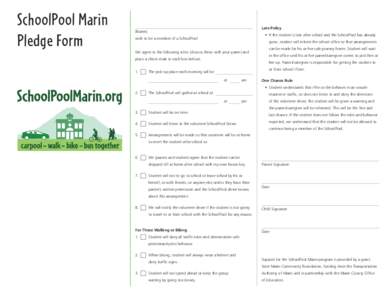 SchoolPool Marin Pledge Form Late Policy  (Name),