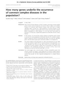 Philosophy of biology / Statistics / Genome-wide association study / Gene–environment interaction / Mendelian randomization / Attributable risk / Genotype / Genetic disorder / Population genetics / Genetics / Biology / Epidemiology