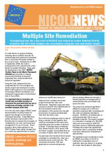 Multiple Site Remediation  October 2011 Recognising how the early work of NICOLE has helped to enable National Grid to complete the UK’s first multiple site remediation using the hub and cluster model