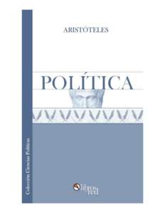 Política Aristóteles Colección Ciencias Políticas