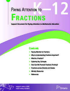 Paying Attention to Fractions - K-12