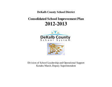 DeKalb County School District  Consolidated School Improvement Plan