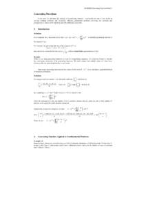 IMO/KKK/Generating Functions/Note/1  Generating Functions In the note, we introduce the concept of a generating function - a powerful tool that is very useful in solving counting problems and recurrence relations, partic