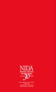 NIH Publication No[removed]B) Printed 1997 Reprinted 1997, 1999, 2001 Second Edition October 2003  National Institute on Drug Abuse