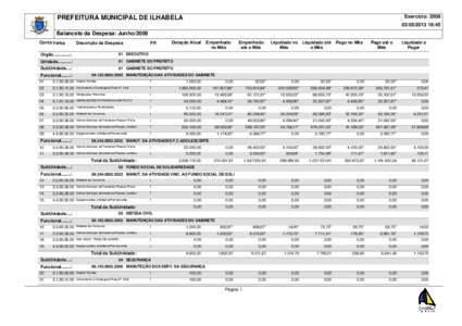 Exercício: 2008  PREFEITURA MUNICIPAL DE ILHABELA:45