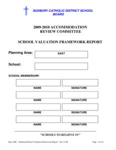 Microsoft Word - East ARC - Finalized School Valuation Framework Report - Oct[removed]doc