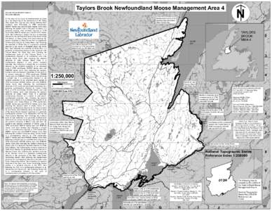 rm  Taylors Brook Newfoundland Moose Management Area 4 = ;>