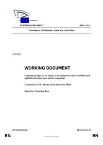 [removed]EUROPEAN PARLIAMENT Committee on Civil Liberties, Justice and Home Affairs[removed]