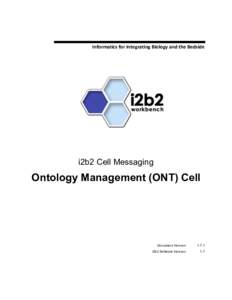 Informatics	
  for	
  Integrating	
  Biology	
  and	
  the	
  Bedside	
    i2b2 Cell Messaging Ontology Management (ONT) Cell