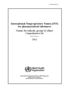 WHO/EMP/QSM[removed]International Nonproprietary Names (INN)