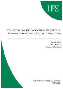 Financial work incentives in Britain