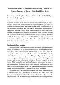 Declines in populations of wild animals are often natural cyclic phenomena that may be dependent on food supply, weather c...