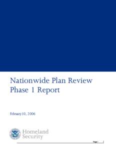 Government / National Response Plan / Federal Emergency Management Agency / Public safety / United States Department of Homeland Security / Emergency management